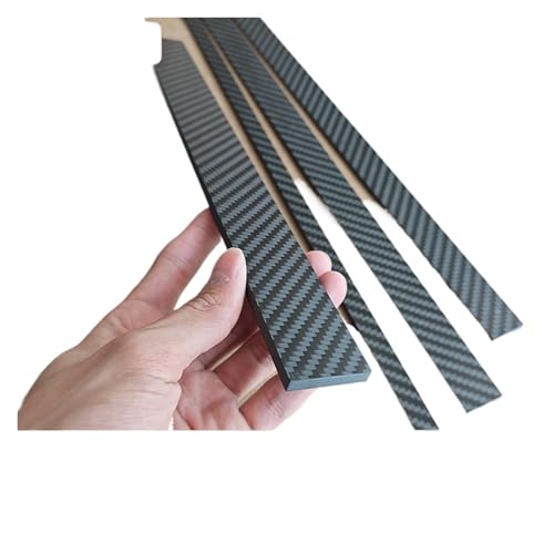 Kohlefaserplatte 1 stücke 3K Carbon Faser Blatt Dicke 0,2-6mm Hohe Festigkeit Bord Carbon Streifen Flache Streifen(2.0x30x490mm) von JTKSSCS