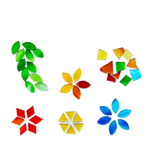 Mosaiksteine 100 g/1000 g dünne Kristallglas-Mosaikfliesen for Selbermachen, um eine raffinierte, künstlerisch gestaltete Inneneinrichtung zu schaffen(100G D version) von JTKSSCS
