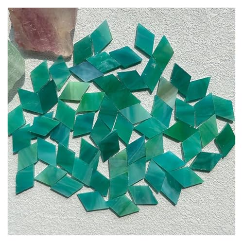 Mosaiksteine 50g Klarglas Mosaik Fliesen Multi Farbe Mosaik Stück DIY Herstellung Steine for Handwerk Hobby Kunst Hause Wand(Color 5) von JTKSSCS