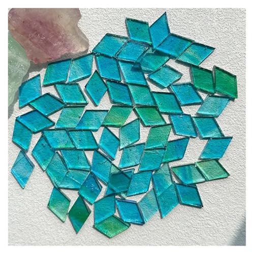 Mosaiksteine 50g Klarglas Mosaik Fliesen Multi Farbe Mosaik Stück DIY Herstellung Steine for Handwerk Hobby Kunst Hause Wand(Color1) von JTKSSCS