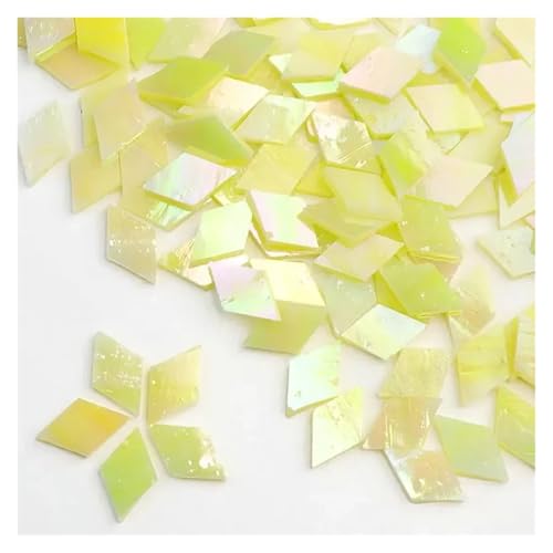 Mosaiksteine 50g Klarglas Mosaik Fliesen Multi Farbe Stück DIY Herstellung Steine for Handwerk Hobby Kunst Hause Wand(Color 10) von JTKSSCS