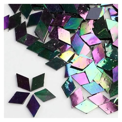 Mosaiksteine 50g Klarglas Mosaik Fliesen Multi Farbe Stück DIY Herstellung Steine for Handwerk Hobby Kunst Hause Wand(Color2) von JTKSSCS