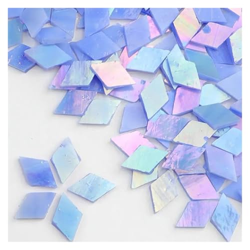 Mosaiksteine 50g Klarglas Mosaik Fliesen Multi Farbe Stück DIY Herstellung Steine for Handwerk Hobby Kunst Hause Wand(Color3) von JTKSSCS