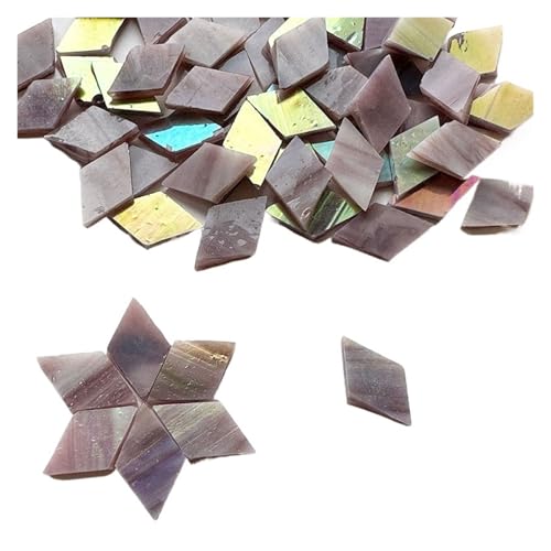 Mosaiksteine 50g Klarglas Mosaik Fliesen Multi Farbe Stück Herstellung for DIY Handwerk Dekoration Kunst Hause(Type 8) von JTKSSCS
