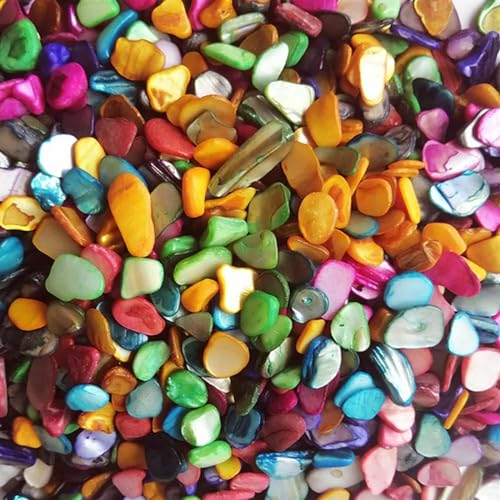 Mosaiksteine 50g Unregelmäßige Form Bunte Natürliche Shell Mosaik Partikel DIY Handgemachte Kreative Wand Dekoration Zubehör Aufkleber(Mixed color) von JTKSSCS