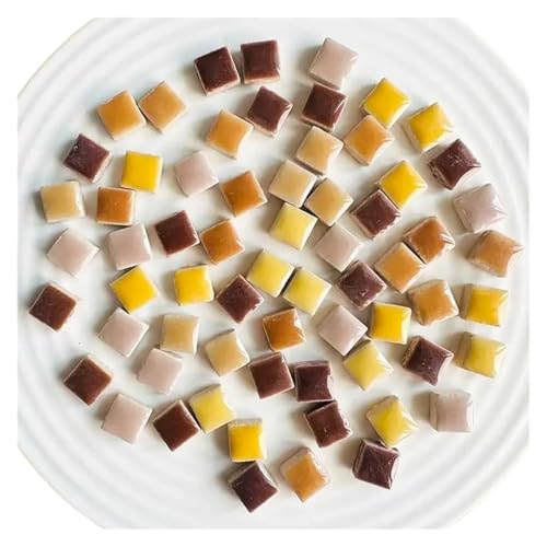 Mosaiksteine DIY 100g Keramik Mosaik Fliesen for Handwerk Handgemachte Ornamente Mixd Bunte Kristall for Dekorative(Color 02) von JTKSSCS