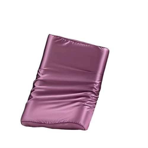 Seidenkissenbezug Kissenbezug aus Satin-Seide for Memory-Schaum und Latex-Kissen, Fester, Schutz for Haare Haut, dekorativer Bezug, 30 x 50 cm/40 60 cm(Bean Paste,1PCx30x50cm) von JTKSSCS