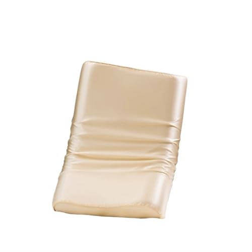Seidenkissenbezug Kissenbezug aus Satin-Seide for Memory-Schaum und Latex-Kissen, Fester, Schutz for Haare Haut, dekorativer Bezug, 30 x 50 cm/40 60 cm(Beige,1PCx30x50cm) von JTKSSCS