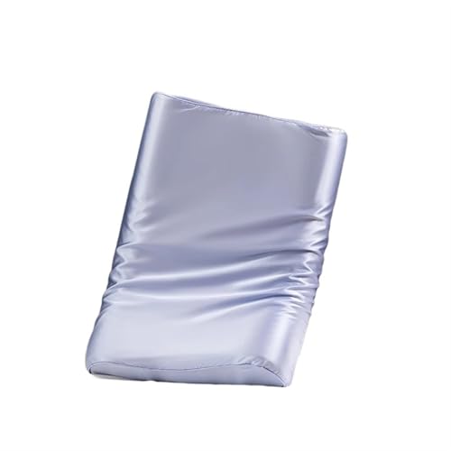 Seidenkissenbezug Kissenbezug aus Satin-Seide for Memory-Schaum und Latex-Kissen, Fester, Schutz for Haare Haut, dekorativer Bezug, 30 x 50 cm/40 60 cm(Light Purple,1PCx30x50cm) von JTKSSCS