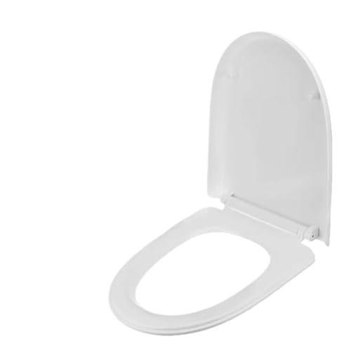 Toilettensitz Toilettendeckelbezug for WC, leicht zu reinigen, quadratische Form, sanftes Schließen, strapazierfähig(U Shape) von JTKSSCS