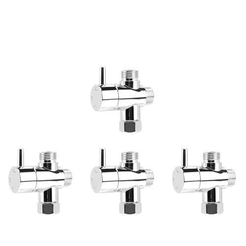 Umschaltventil Dusche 1-5Pcs Umleitung Ventil Tap Anti-scratch Dusche Kopf Umsteller 3-Weg Arm Bad Teile(4PCS) von JTKSSCS