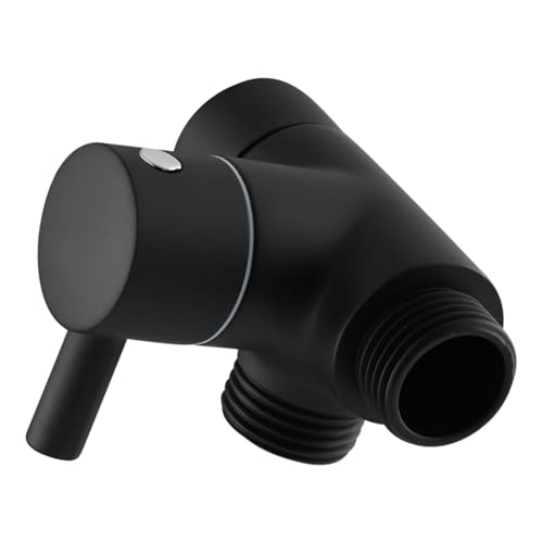 Umschaltventil Dusche Messing Dusche Arm Adapter G1/2'Umstellventil for Handheld Kopf Und Feste(Black) von JTKSSCS