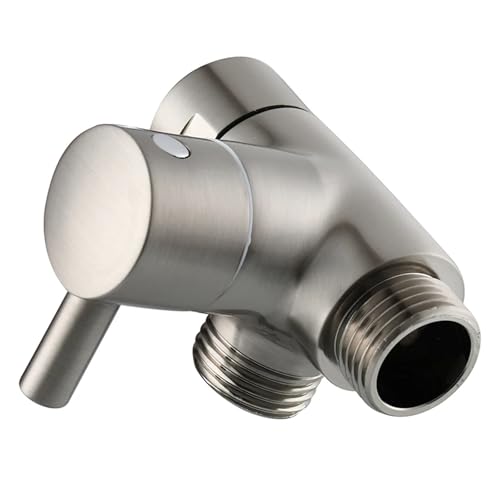 Umschaltventil Dusche Messing Dusche Arm Adapter G1/2'Umstellventil for Handheld Kopf Und Feste(Nickel) von JTKSSCS