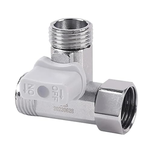 Umschaltventil Dusche T-Stoppventil Winkel T-Adapter for Bidet Handheld Sprayer Toilette Tank Waschbecken Splitter Umsteller Umschaltventil Dusche T-Stoppventil Winkel T-Adapter for Bidet Handheld Sprayer Toilette Tank Waschbecken Splitter Umsteller von JTKSSCS