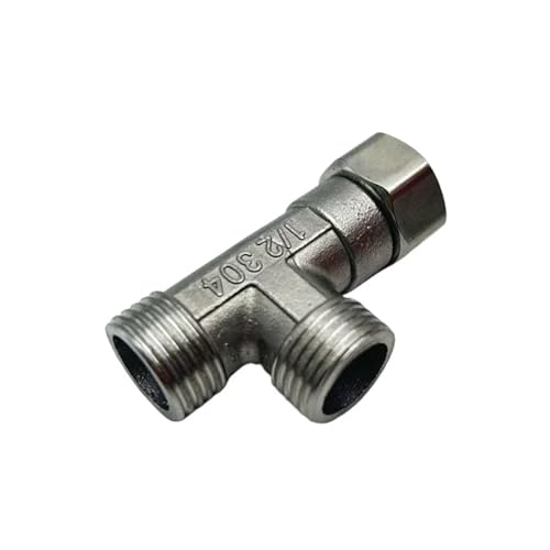 Umschaltventil Dusche Toilettenumstellventil, Kupfer-T-Adapter, G1/2 Zoll, T-Ventil for Badewanne, Bidet, Sprüher, Duscharmatur, 4 Punkte, Dreiwege-Wasserleitung Umschaltventil Dusche Toilettenumstellventil, Kupfer-T-Adapter, G1/2 Zoll, T-Ventil for Badewanne, Bidet, Sprüher, Duscharmatur, 4 Punkte, Dreiwege-Wasserleitung von JTKSSCS
