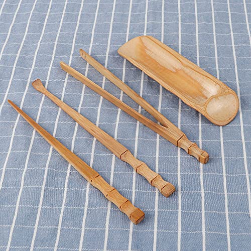 4-teiliges Tee-Set aus Natürlichem Bambus, Klassisches Chinesisches Teeservice-Werkzeug, Teezeremonie bei JTLB 18 X 7 X 2, 4-teiliges Tee-Set aus Natürlichem Bambus, Klassisches von JTLB