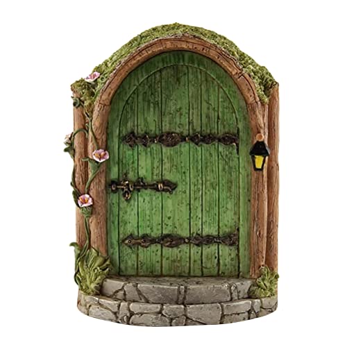 Fairy Door Cabin for Wall and Trees Miniature Fairy Garden Outdoor Decor Accessories Yard Art Sculpture Decoration for Kids Room Wall Trees von JTLB