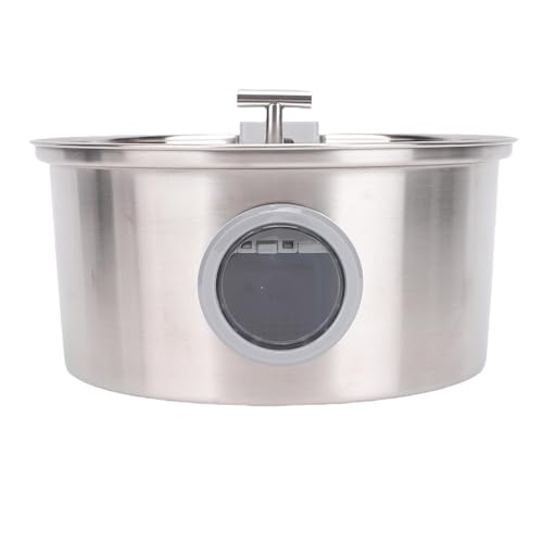 JTLB 3.2L Katzenbrunnen, Automatikumlaufsystem aus Edelstahl Haustierwasserfuttermittel, das für Katzen und Hunde Ausgelegt Ist von JTLB