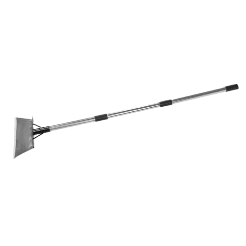 JTLB 30 cm Flache Gartenschaufel, Hochleistungsstahlreinigungsschaufel mit Abnehmbarem Griff für Außenkrabbe, Außenschaufel Im Freien, Schaber Im Freien von JTLB
