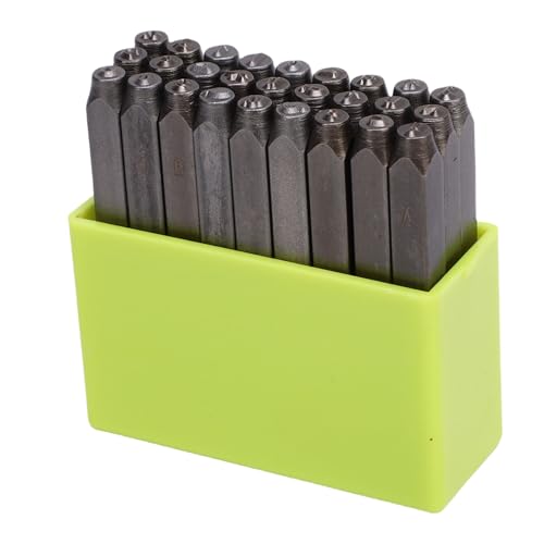 JTLB 40Cr-Metallstempelset aus Kohlenstoffstahl mit Hoher Härte, für die Schmuckherstellung und Metallprägung mit Aufbewahrungsbox aus Kunststoff (Kleinbuchstaben) von JTLB