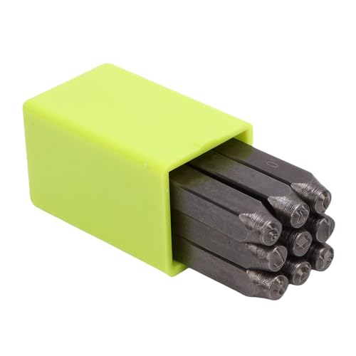 JTLB 40Cr-Metallstempelset aus Kohlenstoffstahl mit Hoher Härte, für die Schmuckherstellung und Metallprägung mit Aufbewahrungsbox aus Kunststoff (Nummer) von JTLB