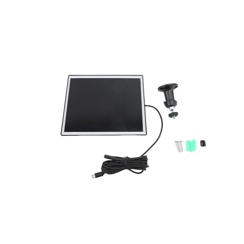 JTLB 6 W Solar Panel ABS Mono Kristallines Silizium Solar Ladegerät IP66 Wasserdicht mit 360 Grad Rotierender Halterung und 3-Meter-Kabel für Kamera, Effiziente Solar Ladung (1 PC) von JTLB