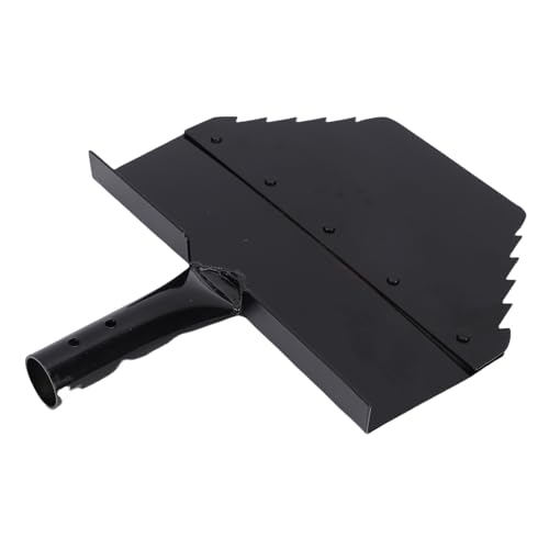 JTLB Gartenschaufelkopf, 25 cm Trapezoidal Gezahntem Stahl Im Freien Eisschuderspaten für die Auffahrt, mit Moosentfernung an der Wand, Unkraut, Unkraut von JTLB