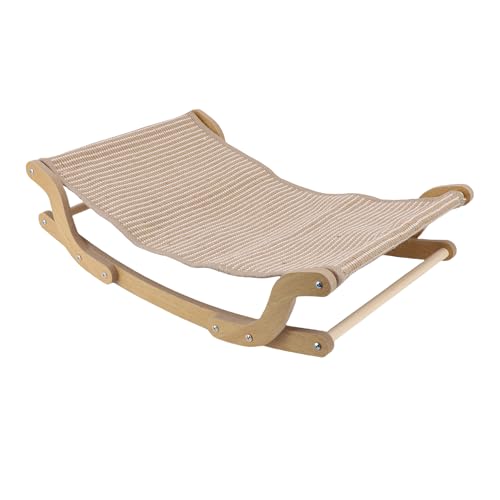 JTLB Katzenkratzsofa Bett, Großer Katzenkratzer, Langlebige Hängematte Lounger House Möbelschutz, Katzen Schlafmatte mit Robuster Kiefernholzrahmen, Zum Entspannen und Spielen von JTLB