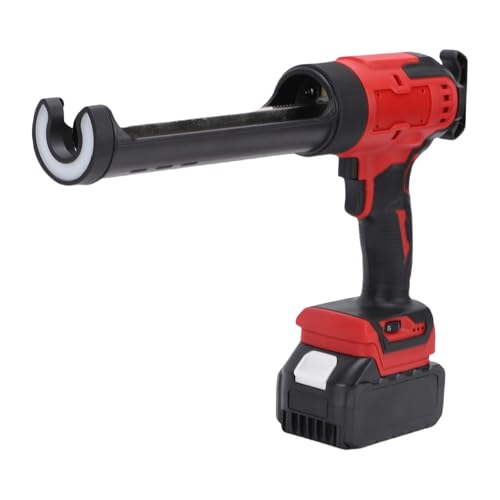 JTLB Versiegelungsdichtungswaffe, Lithium -Elektropistole mit LED -Licht 6 Geschwindigkeiten, 10 Unzen/300 Ml Dichtmittel und Klebstoffpatronen für Professionelle Ingenieurwesen und (EU -Stecker) von JTLB