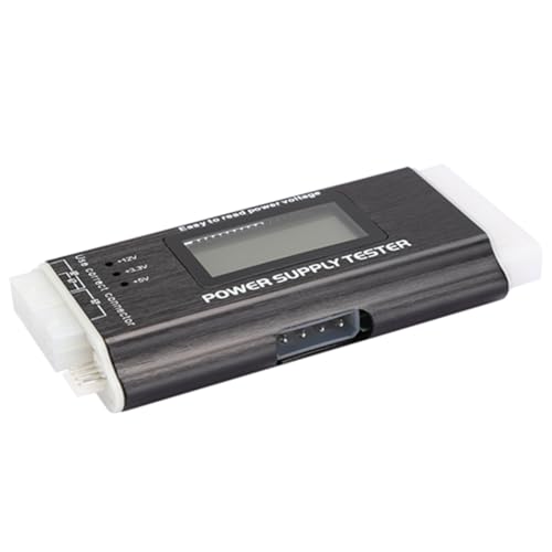 LCD-Display-Netzteiltester, Aluminiumlegierung, Unterstützt 20-polig, 24-polig ATX. Erkennen Sie die Leistung, Spannung und PG des ATX-, BTX-, ITX- und TFX-Computers. von JTLB