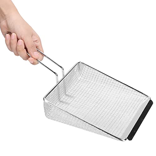 JTLB Ölsieb, Multifunktions-Küchen-Edelstahl Zum Kochen von Lebensmitteln, Bratschaufel, Pommes-Frites-Mesh-Scooper-Siebfilter (Dichtes Netzwerkmodell) von JTLB