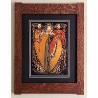 "Die Herzkönigin "Mission Style" Kunst in Quartersawn Eiche Rahmen." von JTMortimer