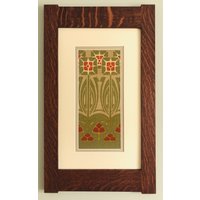 Drei Mohnblumen Kunst Im Quartersawn Eichenrahmen Drei Mohnblumen Kunst Im Quartersawn Eichenrahmen von JTMortimer