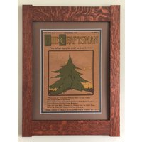 The Craftsman Christmas 1915 Mission Style Art in Quartersawn Eichenrahmen The Craftsman Christmas 1915 Mission Style Art in Quartersawn Eichenrahmen von JTMortimer