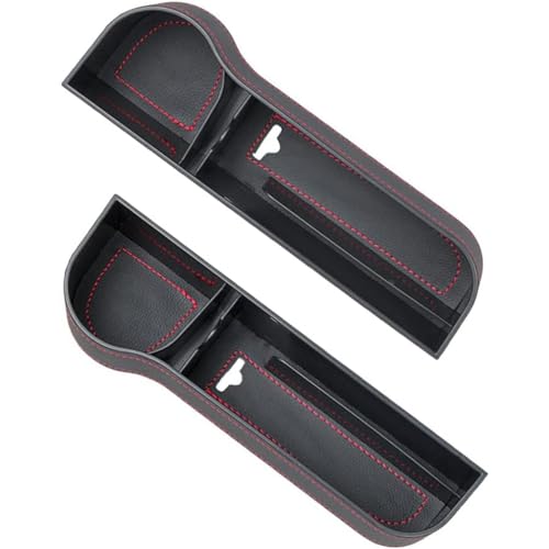 JTNDSHDP 2 Stück Autositze Aufbewahrungsbox für BMW iX3 Electrique G08 2021-2023,PU Leder Autositz Gap Organizer Storage Box Autositz Lückenfüller von JTNDSHDP