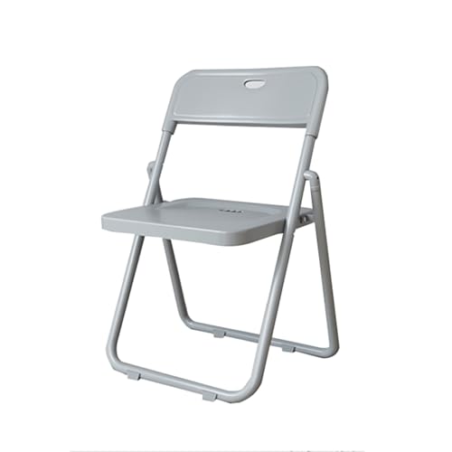JTPMYFT Klappstuhl, Klappstuhl mit robustem Metallrahmen, stapelbarer Klapp-Gästestuhl for drinnen und draußen for Büro, Küche, Restaurant(Gray) von JTPMYFT