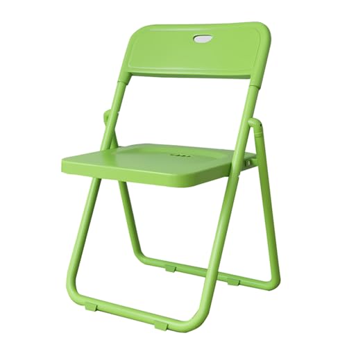 JTPMYFT Klappstuhl, Klappstuhl mit robustem Metallrahmen, stapelbarer Klapp-Gästestuhl for drinnen und draußen for Büro, Küche, Restaurant(Green) von JTPMYFT