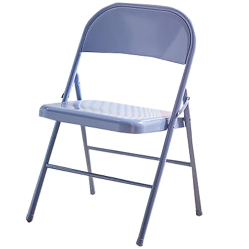 JTPMYFT Klappstuhl, Metallstuhl, Geeignet for Zuhause Und Büro, Geeignet for Indoor- Und Outdoor-Aktivitäten, Geeignet for Küche, Balkon(Light Blue) von JTPMYFT