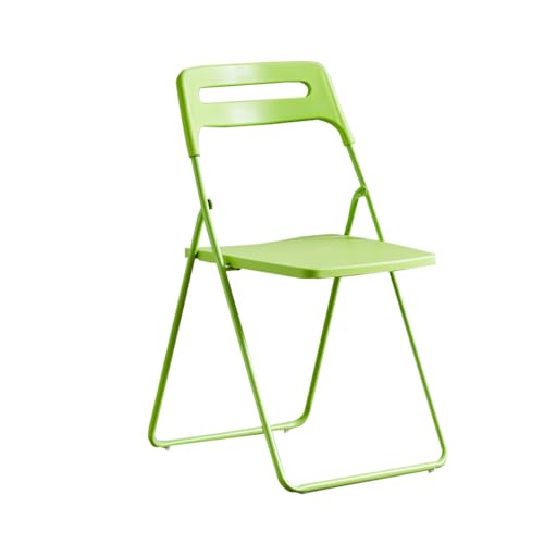 JTPMYFT Klappstuhl mit robustem Metallrahmen, stapelbarer Klappstuhl for drinnen und draußen, for Büro, Küche, Esszimmer (schwarz, 1 Packung)(Green) von JTPMYFT
