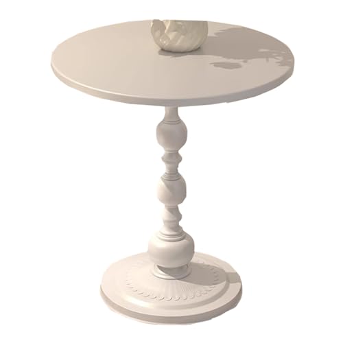 JTPMYFT Nachttisch, Nachttisch aus Metall, Nachttisch for kleine Räume, Nachttisch for Schlafzimmer, Rahmen aus Schmiedeeisen, geeignet for Sofa, Schlafzimmer(White,38 x 52 x 28cm) von JTPMYFT