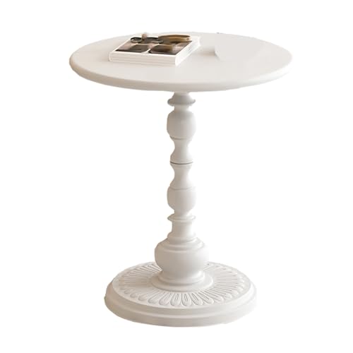 JTPMYFT Nachttisch, Nachttisch aus Metall, großer Aufbewahrungstisch, moderner Aufbewahrungsschrank, geeignet for kleine Räume, Schlafzimmer und Arbeitszimmer(White,35 x 52 x 28cm) von JTPMYFT