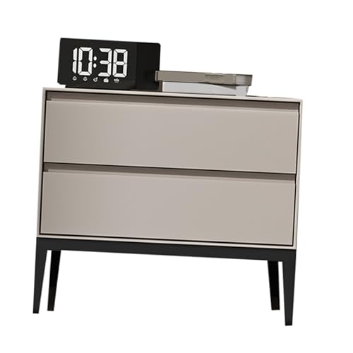 JTPMYFT Nachttisch aus Massivholz mit Schubladen und Aufbewahrungsfunktion, geeignet for Schlafzimmer, Wohnzimmer und Büro(White,40 * 40 * 50cm) von JTPMYFT