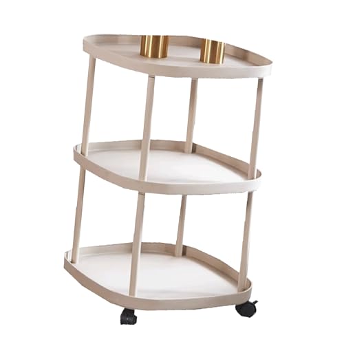 JTPMYFT Nachttisch for Schlafzimmer und Wohnzimmer, Kleiner Nachttisch for Schlafzimmer, mobiles Lagerregal, wasserdicht und leicht zu reinigen, geeignet for den Innenbereich, Schlafzimmer(Khaki) von JTPMYFT