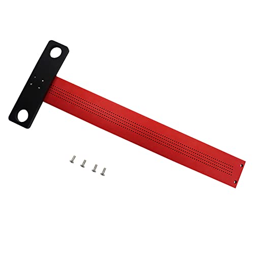 138 mm multifunktionales Messlineal aus Aluminiumlegierung, Markierungswerkzeug, Holzbearbeitung für T-Vierkant-Lochmarkierung für T-Lineal von JTQYFI