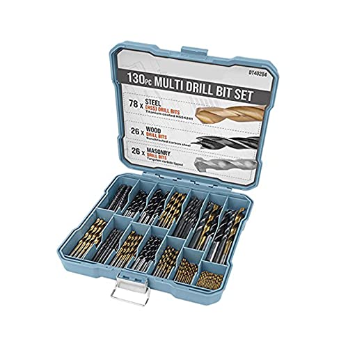 99/130 Stück HSS Metallbohrer Set zum Bohren in Metall Moderne Notwendige Werkzeuge Hohe Härte von JTQYFI