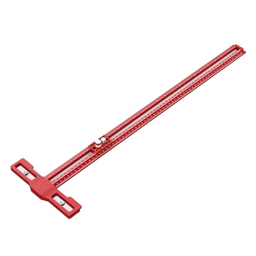 Anreißlineal mit Schiebern, verdickt, stabilisiert Basislineal für feste Positionierung und von JTQYFI