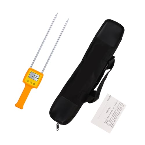 Digitales Getreidemessgerät mit rutschfestem Griff, verschiedene Körner-Tester für Weizenkörner, Erdnusskörner, Feuchtigkeitsmessgerät von JTQYFI