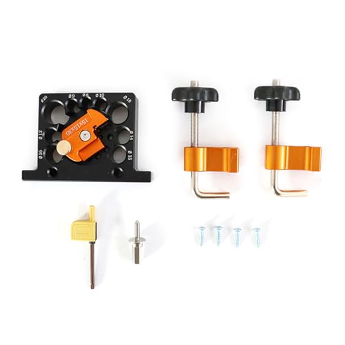 Dübelschneiderplatten-Vorrichtungs-Sets mit 9 Löchern, geeignet für effiziente und genaue Holzformung, Handwerk, Tischlerei von JTQYFI