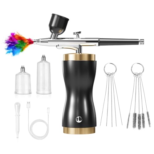 Elektrische Airbrushing Kits Ergonomisches Design Für Präzise Sprühgerät Auf Mehreren Oberflächen Einschließlich Modellen Und Handgefertigten Handwerks Metall Sprühgerät Kanonen Für Hobbyisten von JTQYFI