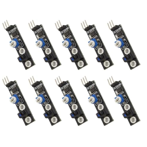 JTQYFI 10pcs KY033 Line Tracking Sensoring Mit Einstellbarer Empfindlichkeit Für Die Roboternavigation Für Die Automatisierung Von Elektronikautos von JTQYFI